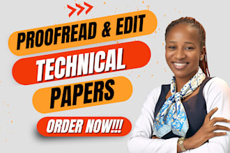 proofread and edit your technical writing and reports for clarity