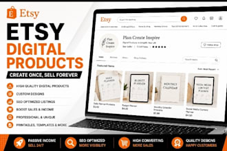 do etsy digital products etsy shop setup etsy seo etsy listing digital planners
