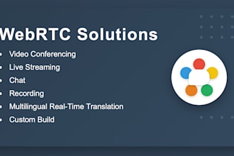 build webrtc video calling, conferencing and live streaming
