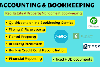 do bookkeeping real estate, buildium, appfolio, stessa, qbo