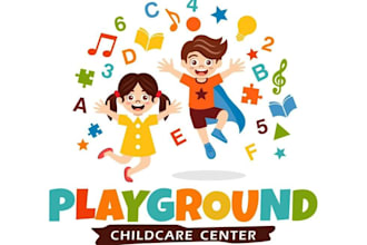 do kids, daycare, childcare, preschool and toy shop logo design