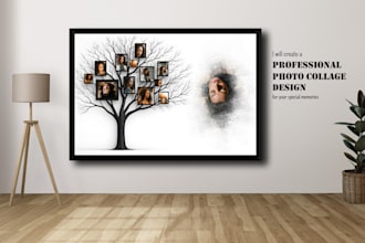 create a professional photo collage design for you