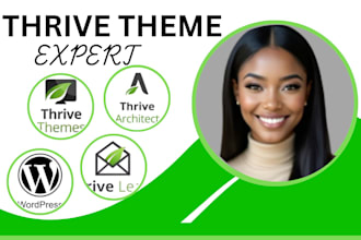 create wordpress, landing page, using thrive architect, thrive theme buider