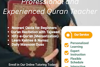 your online quran and islamic studies teacher for you and your kids