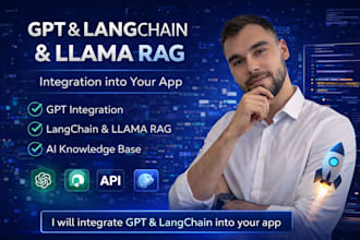 integrate gpt and langchain with llama rag into your app