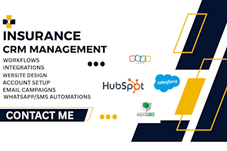 setup  insurance crm zoho  hubspot salesforce agentcubed  pipedrive  crm