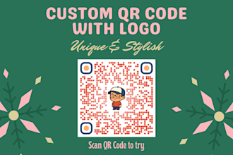 generate a custom qr code with logo