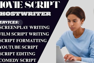 write do movie script, screenplay, screenwriting, movie script writing