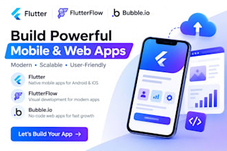 develop flutterflow web app bubble io saas website no code mvp marketplace