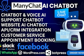 create ai chatbot for crms website customer service, lead generation and more
