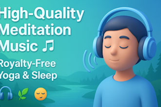 create relaxing meditation music for yoga, sleep and healing