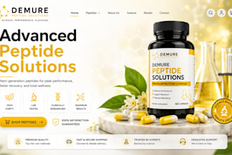 build peptide website peptide store research peptide woocommerce peptide website