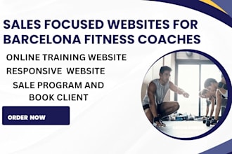 create sales focused websites for barcelona fitness coaches