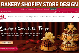 bakery shopify store bakery website cake website pastry website cookies store