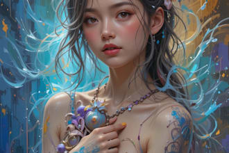 draw a digital oil painting