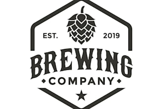 do elegant and classic beer manufacturing brewery logo design