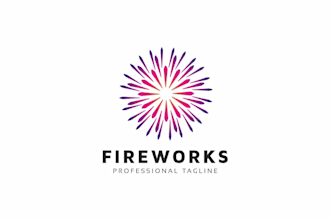 design a professional wonderful and excellent firework company logo design