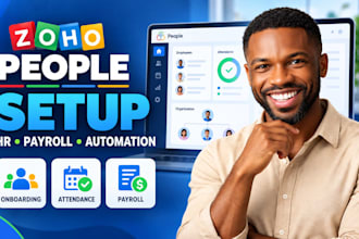 setup zoho people payroll HR management automation and integration