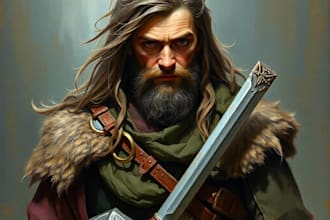 create fantasy portraits for dnd characters