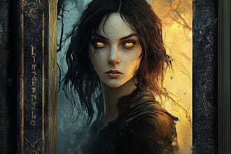 design a professional mystery or horror book cover