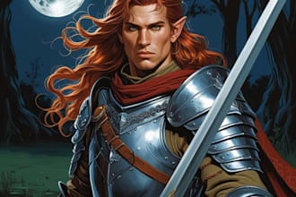 do full body dnd characters with armor