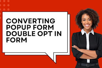 build high converting popup form double optin form