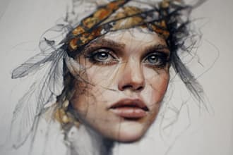 draw a realistic fashion illustration