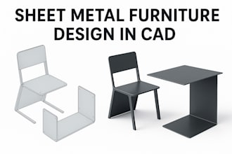design sheet metal furniture in cad