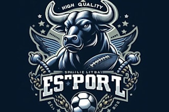 create high quality vintage bull logo