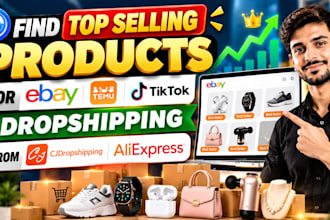 find top selling products for ebay tiktok temu dropshipping from cj aliexpress