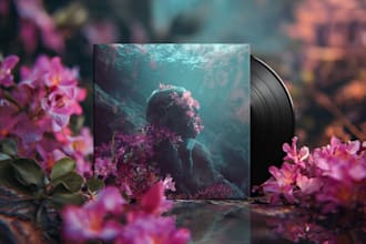 design stunning album cover or single artwork
