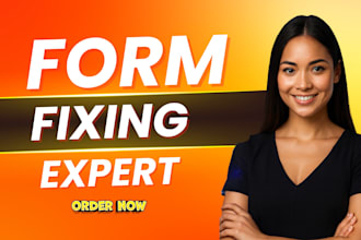 create or fix wordpress form using contact form 7, formidable, gravity form