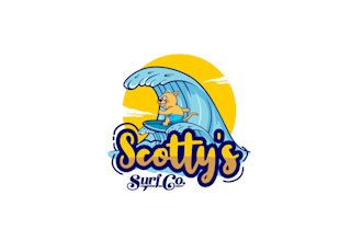 design superior unique surf logo
