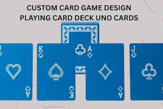 design custom playing card game poker cards uno card deck board game design