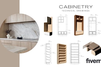 draft your cabinetry design into technical drawings