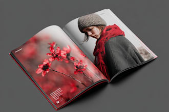 make your business folded brochure, catalog or proposal