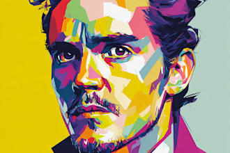 make a beautiful wpap pop art portrait