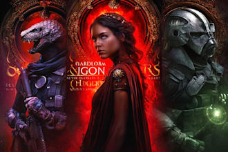 design dark fantasy, sci fi, horror, and dystopian book cover art