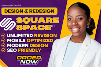 build squarespace website design or squarespace website redesign squarespace