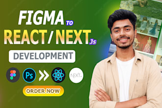 convert your figma to react or next js website using tailwind CSS
