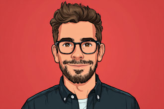 create a fun cartoon caricature portrait