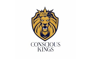 design conscious kings reconnect healthy masculine logo
