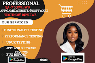 test your app or website, record bug, and deliver QA and ios usability review