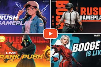 design premium clickbait and gaming thumbnail design