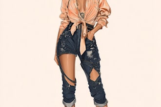 do fashion technical drawing and clothing apparel tech pack