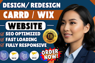 carrd website design carrd landing page wix website design wix landing page card