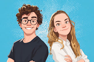 draw a vector portrait illustration from your photo