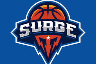 do a custom sports logo for basketball team
