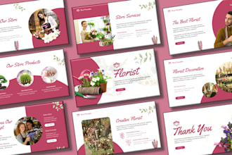 design powerpoint, canva business and sales presentation