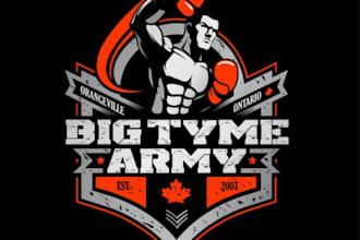 do fighting boxing martial arts team or club logo design
